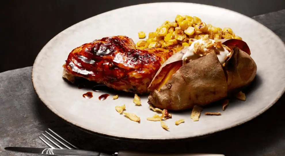 Chili kyckling med stekt majs