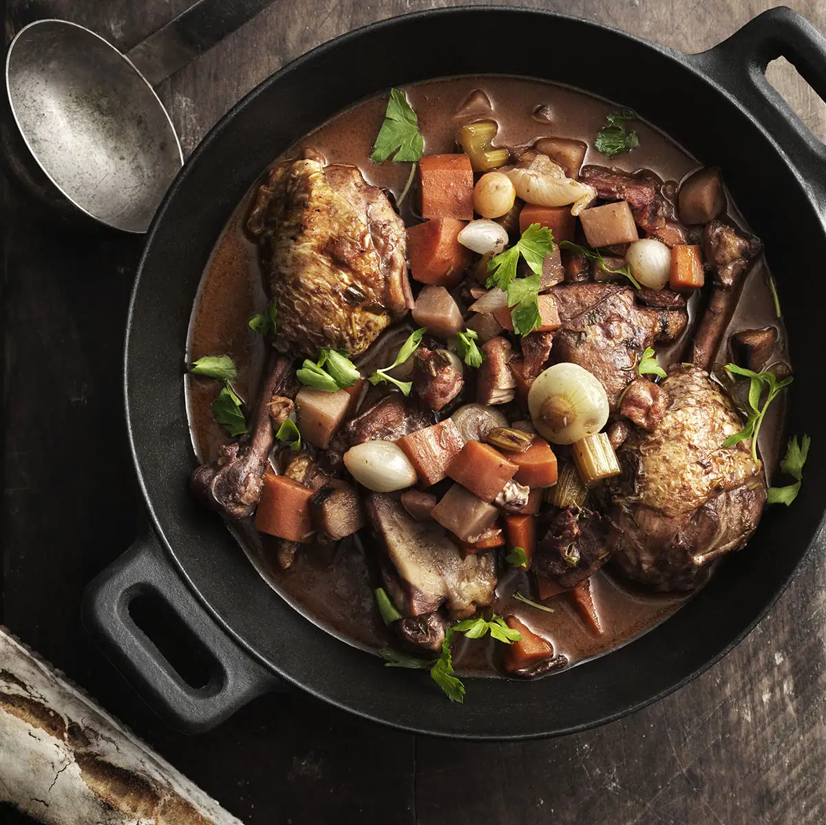 Coq - au -  vin