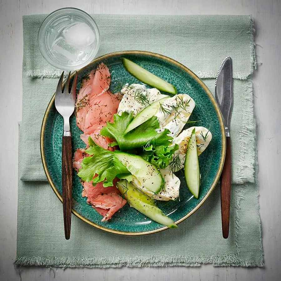 Gravad lax med färskpotatis