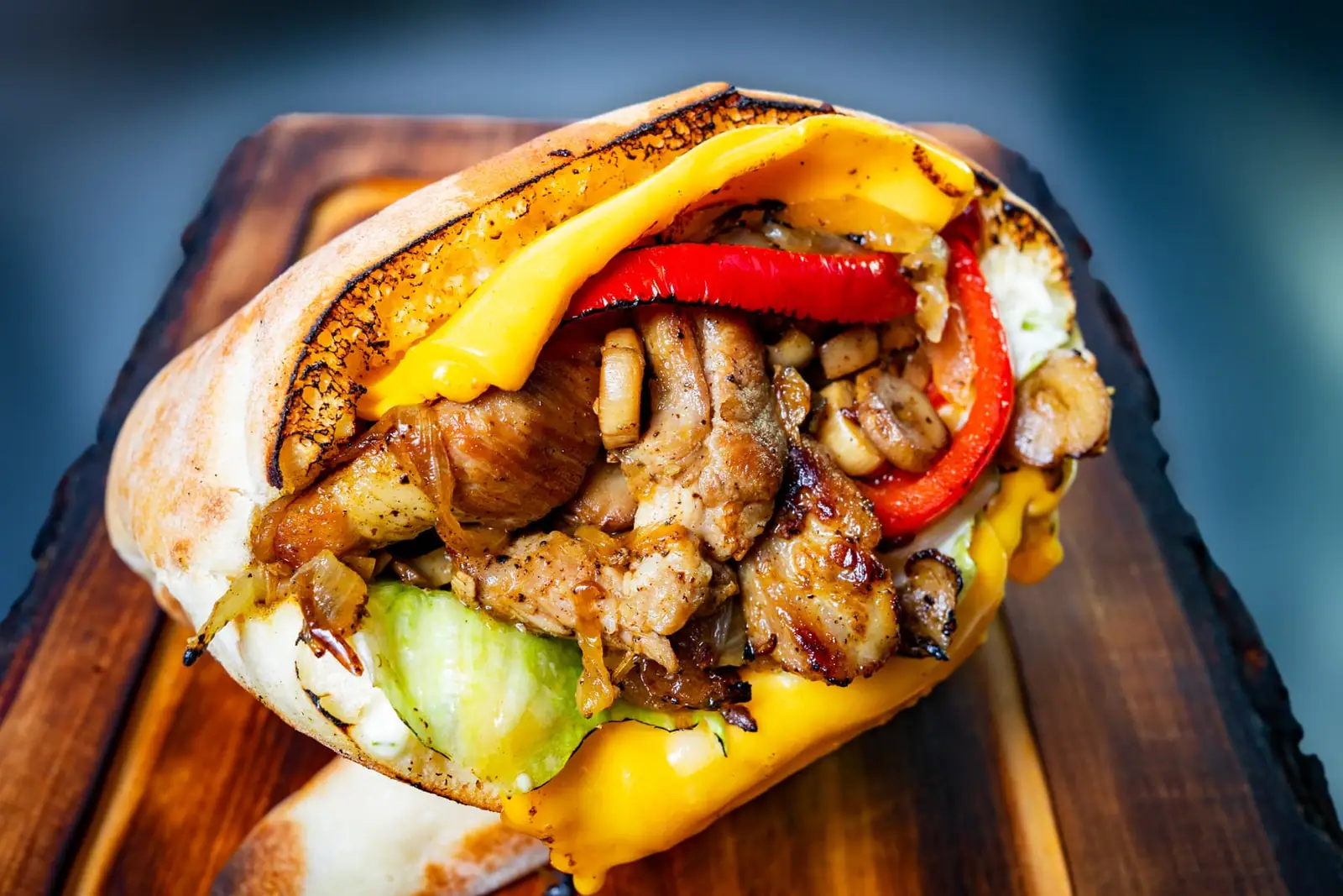 Kyckling pita med het honung