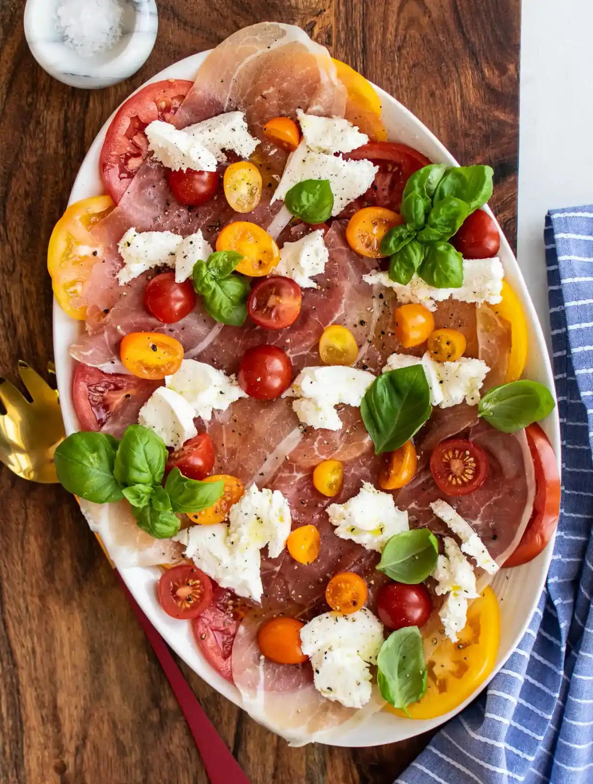 Prosciutto med mozzarella